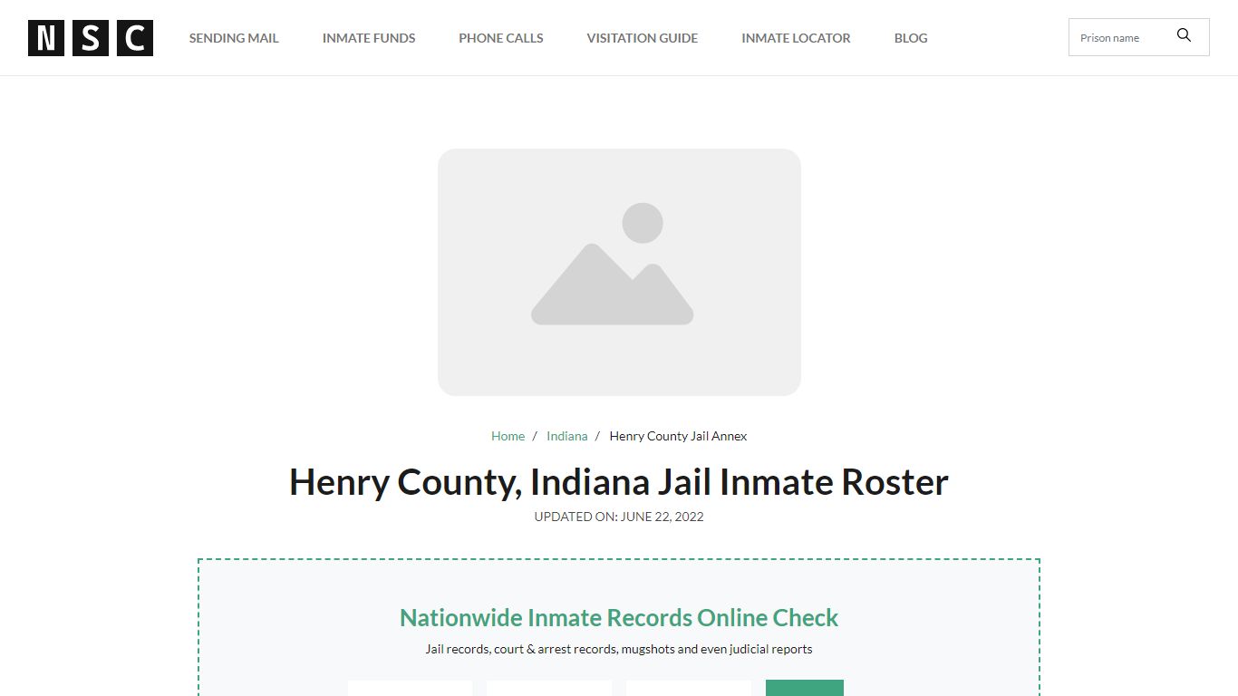 Henry County, Indiana Jail Inmate List